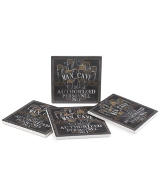 Thirstystone - Man Cave 4-Pc. Coaster Set