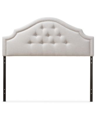 Furniture - Baxton Studio Cora Modern and Contemporary Fabric Upholstered King Size Headboard, Quick Ship