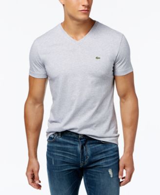 lacoste v neck shirts for men