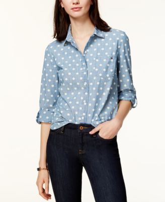 Tommy Hilfiger - Cotton Chambray Logo Shirt