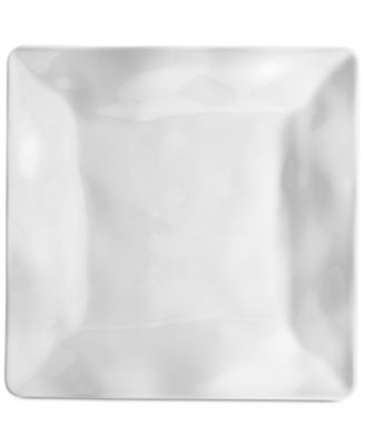 Q Squared - Ruffle 4-Pc. Melamine 7.5" Square Salad Plate Set