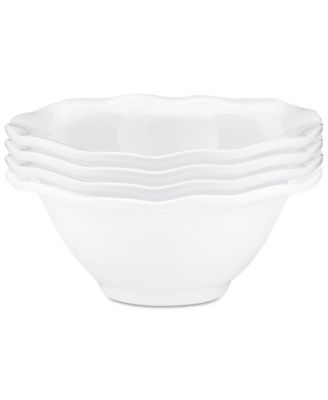 Q Squared - Ruffle 4-Pc. Melamine 5" Round Dip Bowl Set