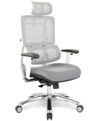 Office Star - Adkin Office Chair with Headrest - White, Quick Ship
