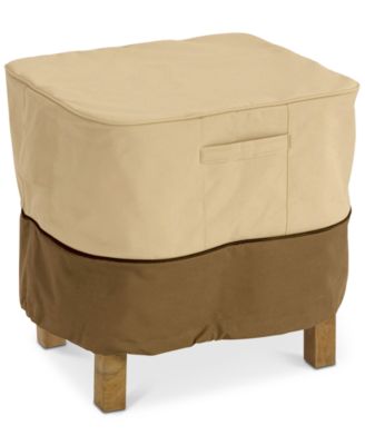 Classic Accessories - Large Square Ottoman Side Table Cover, Quick Ship