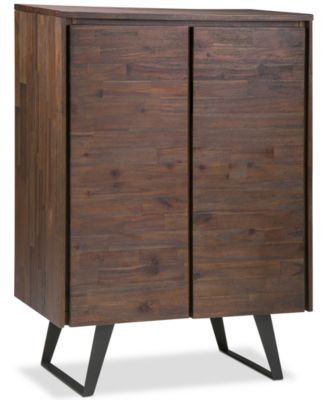 Simpli Home - Minah Medium Storage Cabinet, Quick Ship