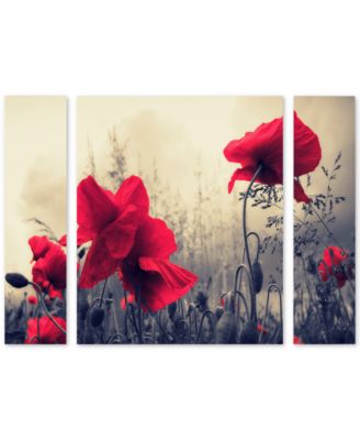 Trademark Global - Philippe Sainte-Laudy 'Red For Love' Large Multi-Panel Wall Art Set