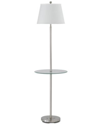 Cal Lighting - 150W 3-Way Andros Floor Lamp with Glass Tray