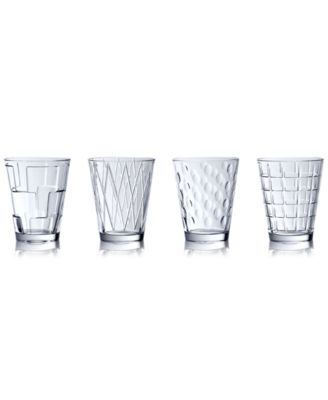 Villeroy & Boch - Dressed Up Assorted Clear Tumblers, Set of 4