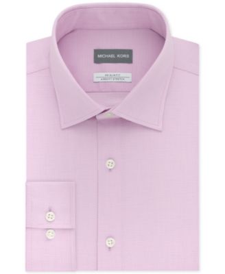 Michael Kors - Men's Slim-Fit Non-Iron Airsoft Stretch Performance Solid Dress Shirt