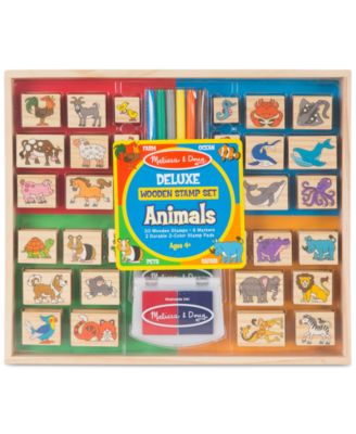 Melissa and Doug - Animals Deluxe Wooden Stamp Set