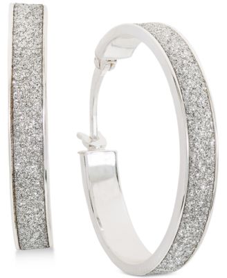 Giani Bernini - Glitter Hoop Earrings