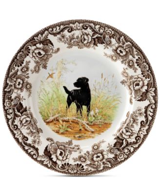Spode - Woodland Black Lab Dinner Plate