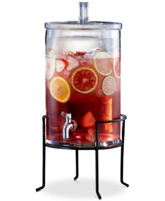 Jay Imports - 2.5-Gallon Beverage Dispenser with Metal Stand