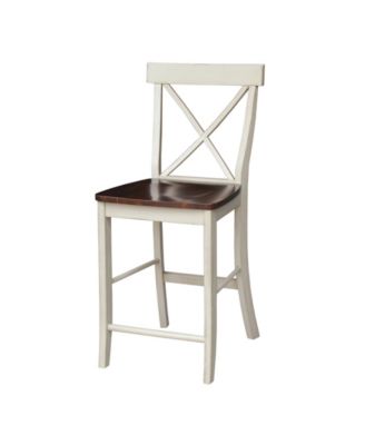 International Concepts - X-Back Counterheight Stool - 24" Seat Height