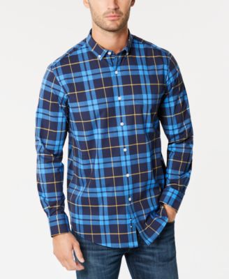 Club Room - Men's Stretch Plaid Shirt
