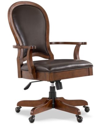 Furniture - Clinton Hill Cherry Leather Desk Chair