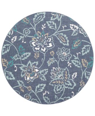 Surya - Alfresco ALF-9673 Charcoal 5'3" Round Area Rug