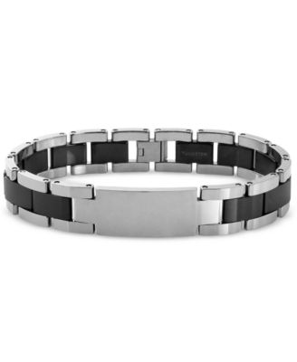 Macy's Brand - Men's ID Bracelet in Tungsten