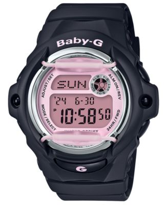 G-Shock - Women's Digital Black Resin Strap Watch 42.6mm