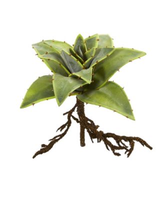 Nearly Natural - 10” Succulent Artificial Plant with Roots (Set of 3)