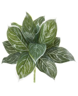 Nearly Natural - 21” Silver Aglaonema Artificial Plant (Real Touch) (Set of 6)