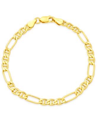 Giani Bernini - Figaro Chain Bracelet in 18k Gold-Plated Sterling Silver