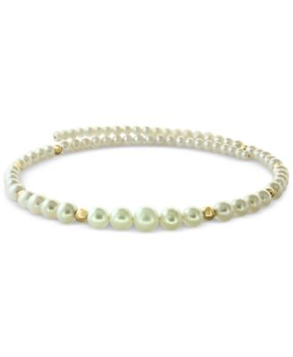 EFFY Collection - Cultured Freshwater Pearl (4-9mm) & Gold Bead Flexible Choker Necklace in 14k Gold