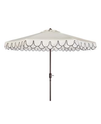 Safavieh - Elegant Valance 9' Auto Tilt Umbrella, Quick Ship