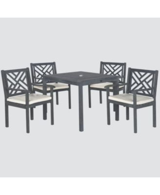 Safavieh - Glendyn Outdoor 5-Pc. Dining Set (1 Dining Table & 4 Chairs), Quick Ship