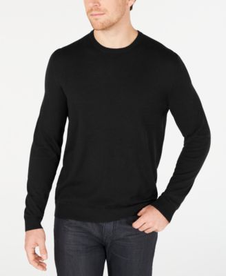 Alfani - Men's Solid Crewneck Sweater