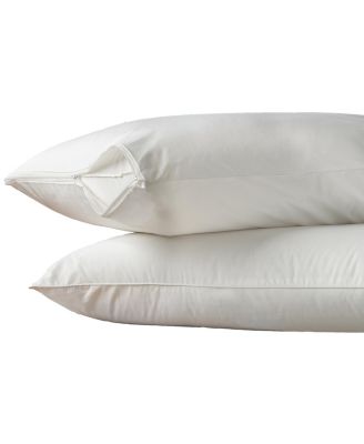 AllerEase - Hot Water Washable Zippered Standard/Queen Pillow Protector 2 Pack