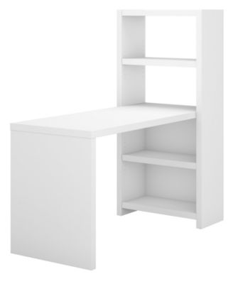Kathy Ireland Office by Bush Furniture - Office by kathy ireland&reg; Echo 56W Craft Table in Pure White