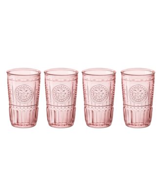 Bormioli Rocco - Romantic Candy Light Pink Water Glass, Set of 4
