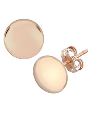 Macy's Brand - Flat Ball Stud Earrings Set in 14k Rose Gold (5mm)