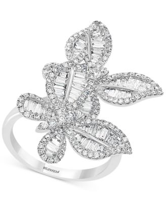 EFFY Collection - Diamond Butterfly Statement Ring (1-3/8 ct. t.w.) in 14k White Gold
