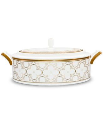 Noritake - Trefolio Gold Covered Vegetable Bowl, 67 Oz.