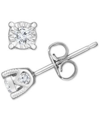 TruMiracle - &reg; Diamond Stud Earrings (3/8 ct. t.w.) in 14k White Gold, Rose Gold, or Yellow Gold