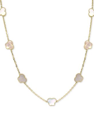 EFFY Collection - Mother-of-Pearl Butterfly 36" Statement Necklace in 18k Gold-Plated Sterling Silver