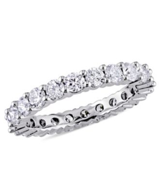 Macy's Brand - Certified Diamond (2 ct. t.w.) Eternity Band in 14k White Gold