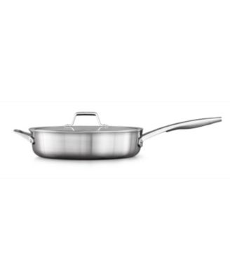 Calphalon - Premier Stainless Steel 5-Qt. Saut&eacute; Pan & Lid