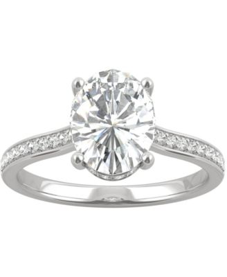 Charles & Colvard - Moissanite Oval Engagement Ring (2-1/3 ct. t.w. DEW) in 14k White Gold
