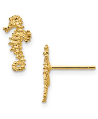 Macy's Brand - Seahorse Stud Earrings in 14k Gold