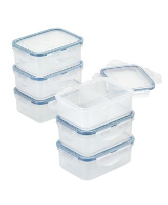 Lock n Lock - Easy Essentials 12-Pc. On the Go 12-Oz. Meals Divided Rectangular Food Storage Containers