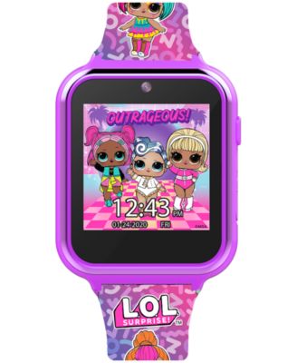 Accutime - Kid's Pink Silicone Strap Smart Watch 46x41mm