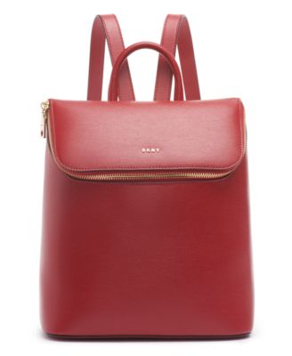 DKNY - Bryant Top Zip Faux Leather Backpack
