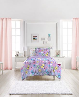 Macy's Brand - Dream Factory Sweet Butterfly Twin Comforter Set