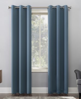 Sun Zero - Preston 40" x 95" Grommet Top Blackout Curtain Panel