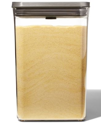 OXO - Steel Pop Big Square Medium 4.4-Qt. Food Storage Container