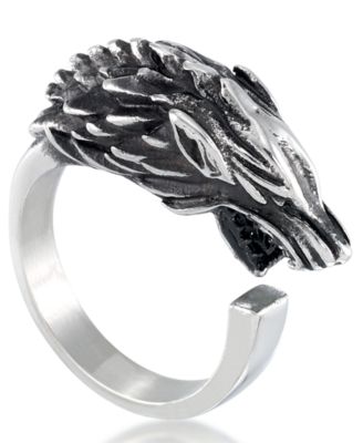 Andrew Charles by Andy Hilfiger - Men's Wolf Ring in Stainless Steel