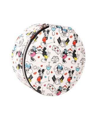 Disney - Mickey & Minnie White Round Jewelry Case
